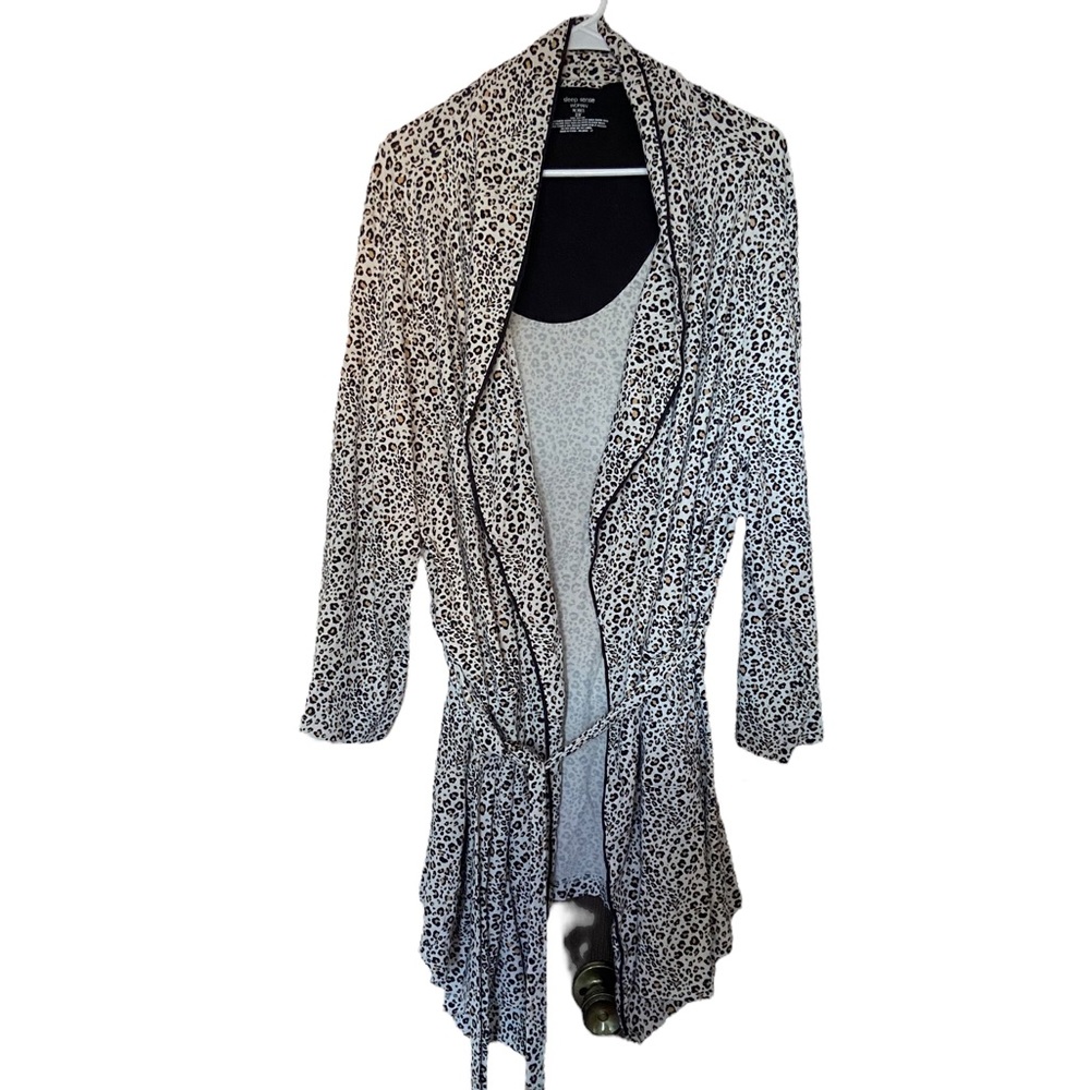 Sleep Sense Woman Leopard Print Robe